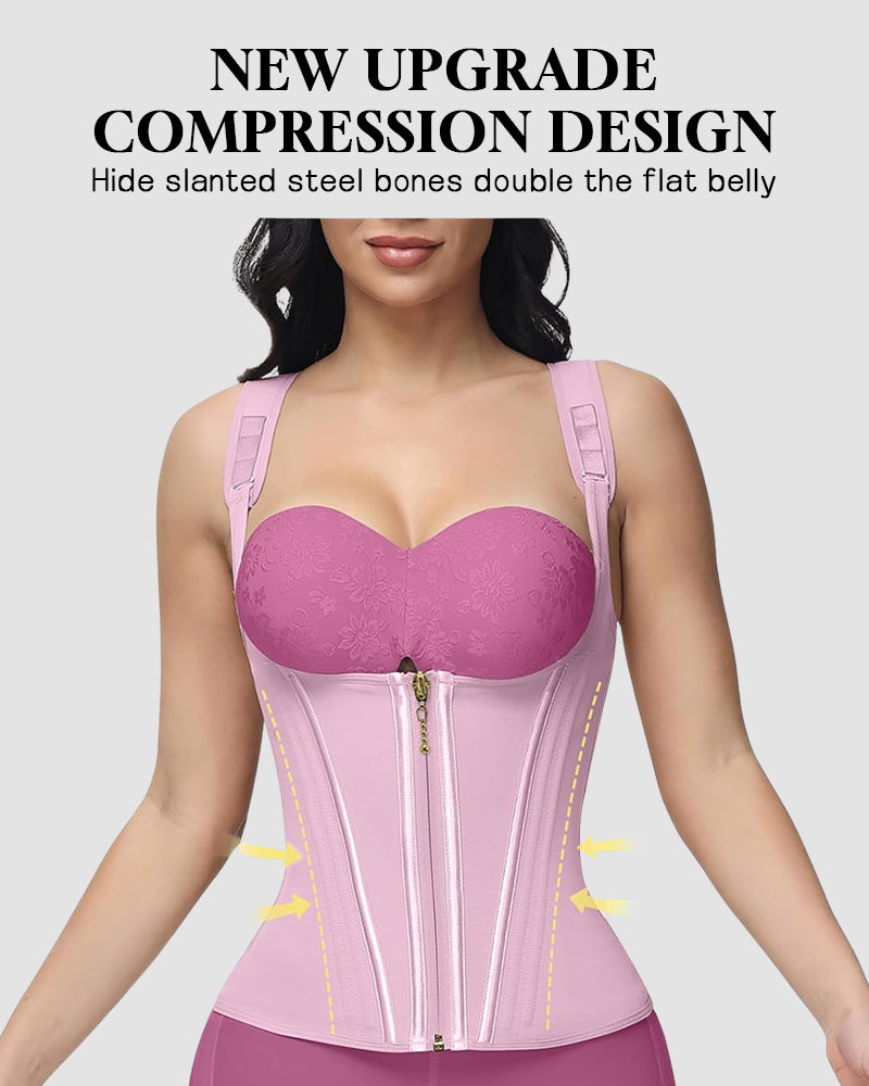 Curvetti Double Waistband Corset Vest
