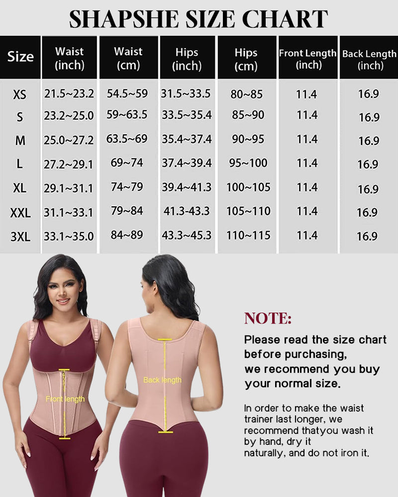 Curvetti Double Waistband Corset Vest