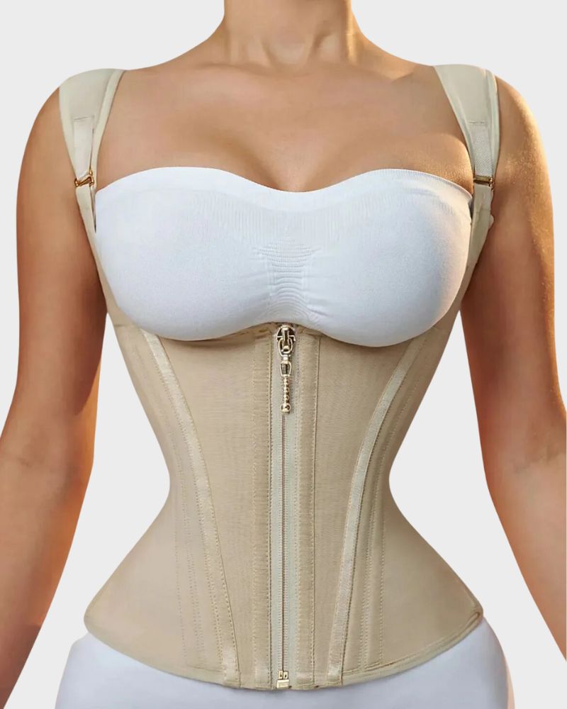 Curvetti Double Waistband Corset Vest