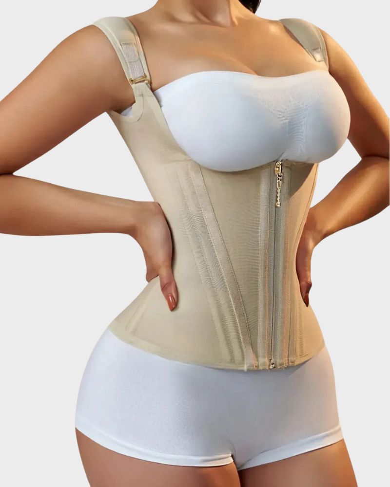 Curvetti Double Waistband Corset Vest