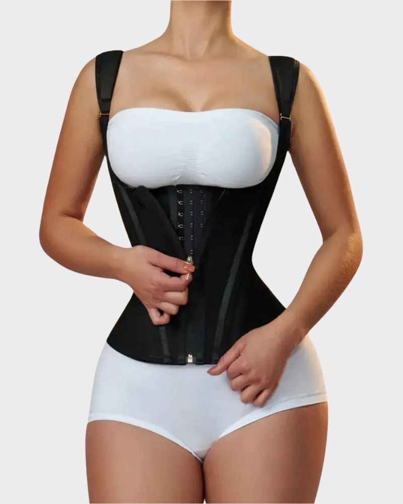 Curvetti Double Waistband Corset Vest
